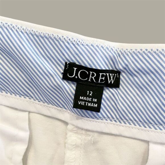 J. Crew 7" stretch chino short in White Size 12 NWT H5809 - Picture 6 of 11